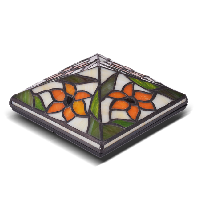 2211-TC1 ฝาครอบกันน้ำทิฟฟานี่แก้วและพลาสติก 2211-TC1 ฝาครอบกันน้ำทิฟฟานี่แก้วและพลาสติก